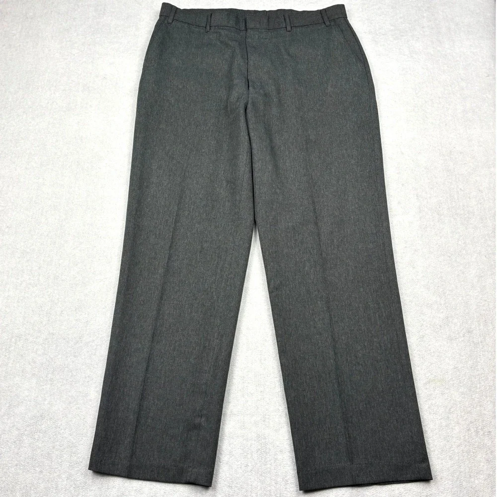 Vintage Levis Action Slacks Mens 38x32 Gray Dacron Polyester Dress Pants 70s-80s